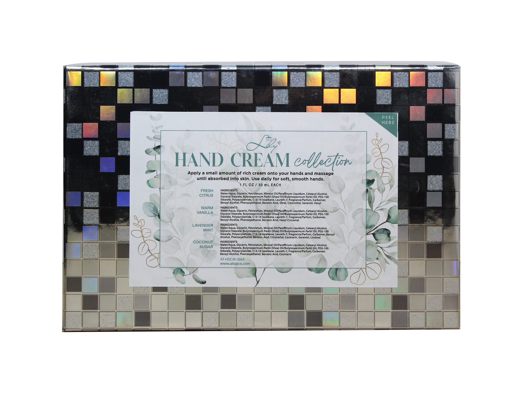 Coleção de Cremes para as Mãos - Cítricos Frescos, Baunilha Quente, Açúcar de Coco e Lavanda e Hortelã (30 ml cada) 2