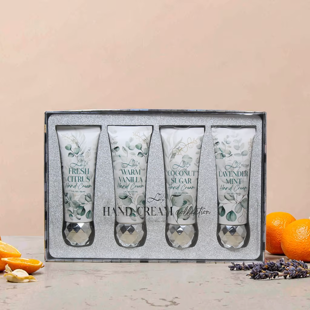 Coleção de Cremes para as Mãos - Cítricos Frescos, Baunilha Quente, Açúcar de Coco e Lavanda e Hortelã (30 ml cada) 4