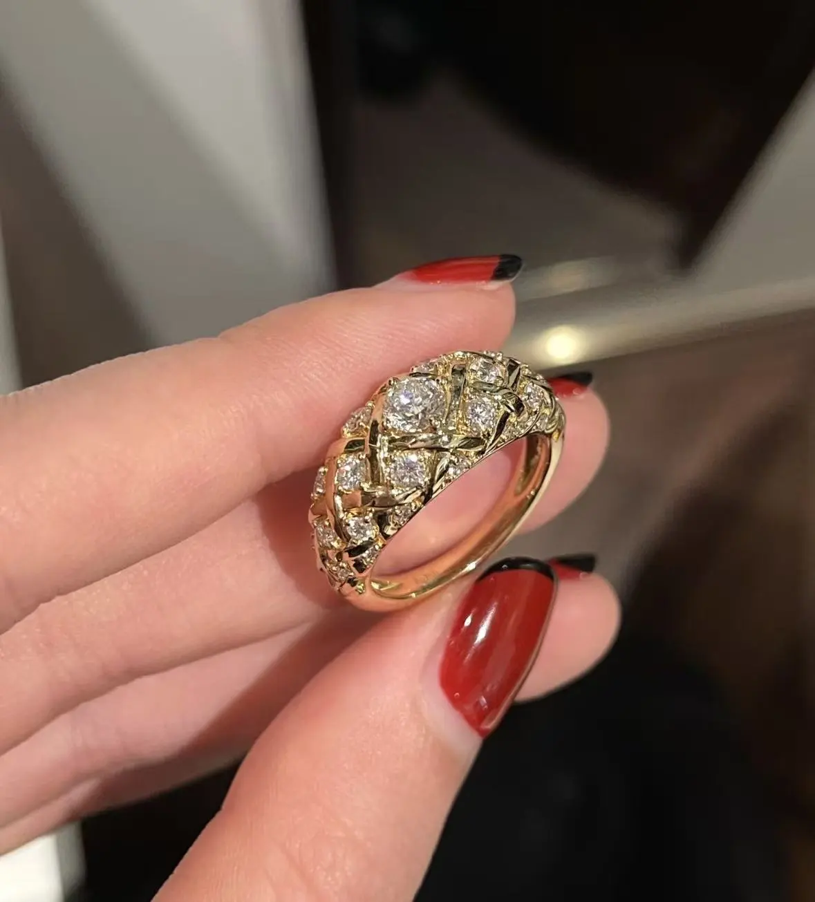 Anillo de diamantes de laboratorio de 18 quilates, anillo redondo de 2 quilates, anillo de diamantes completo con certificación IGI 1