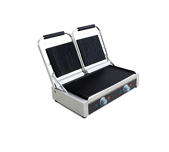 Kaesid Commercial Dual-Panini Grill | Pinggan Rata Atas &amp; Bawah 2