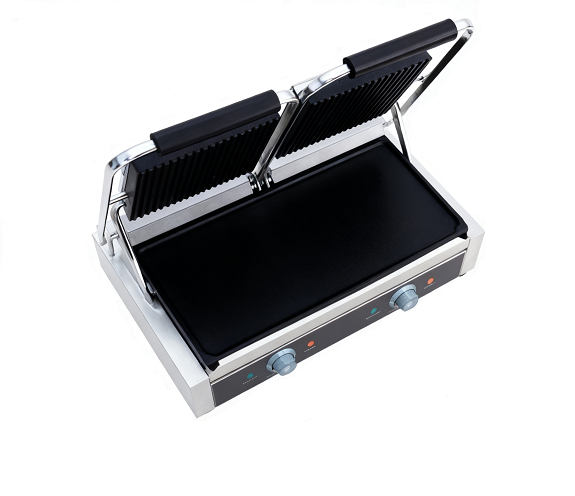 Kaesid Commercial Dual-Panini Grill | Pinggan Rata Atas &amp; Bawah 4