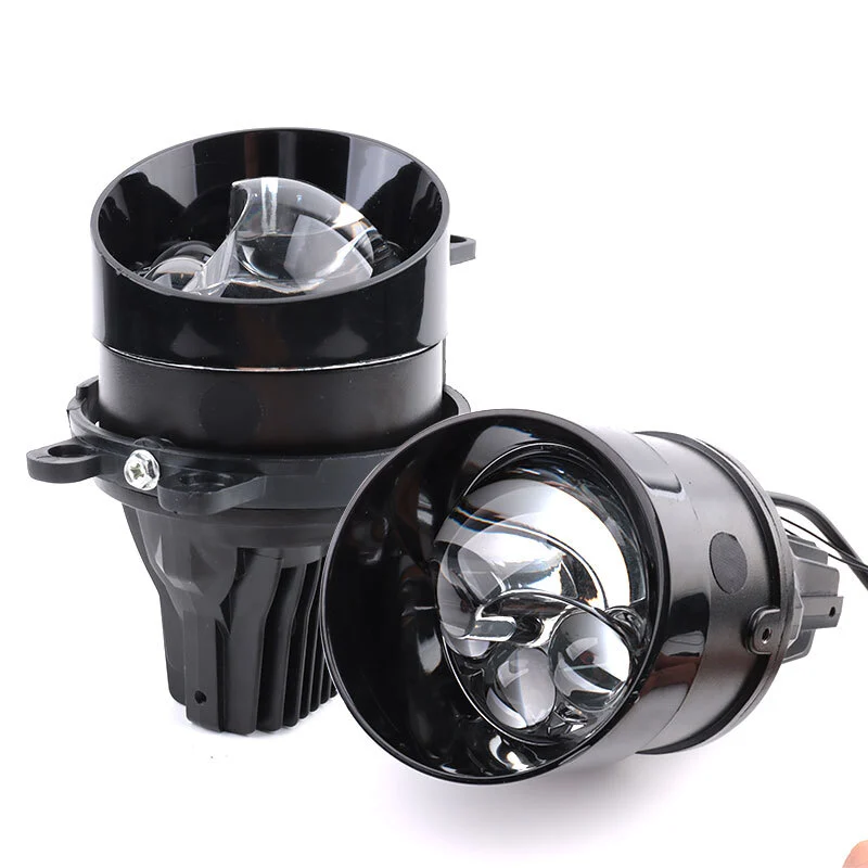 3000K 4300K 6000K 3 Color Fog Led Projector Lens 3.0 Inch Laser Biled Projector Lens Fog Lights With Bracket 1