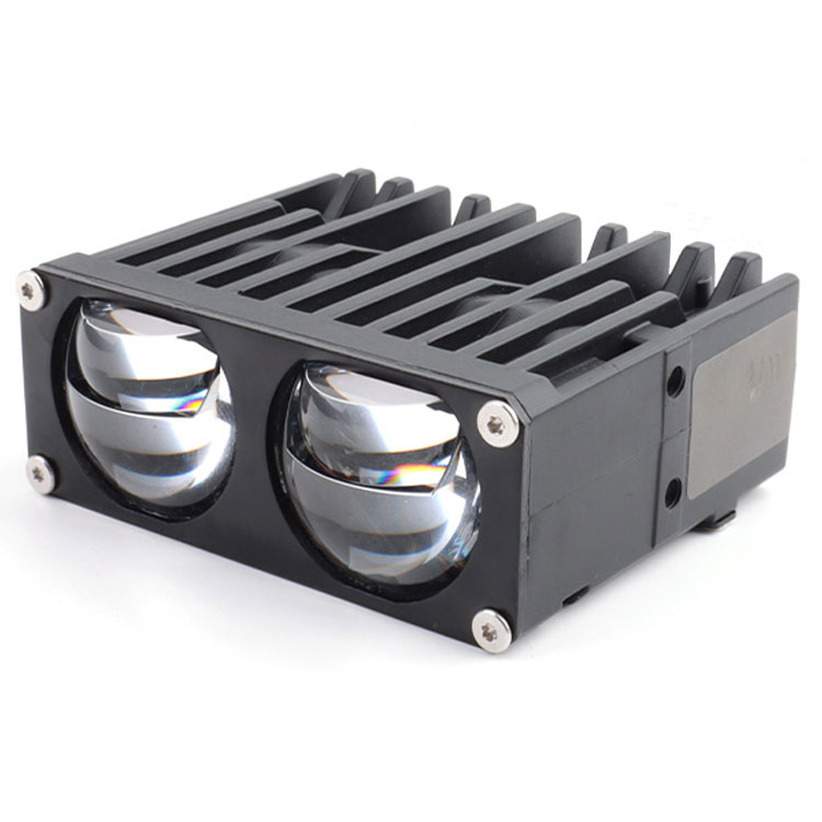 Matrix LED Light Car Grill Light Dual Laser Lens 3000K High Low Beam Car Grill Light Biled Projector Lens 1