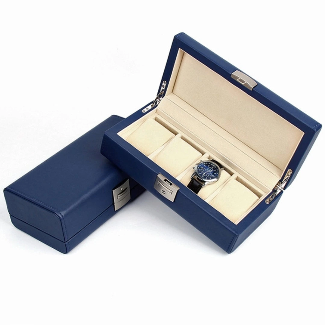 Nueva caja de almacenamiento para relojes con correa de cuero PU 1