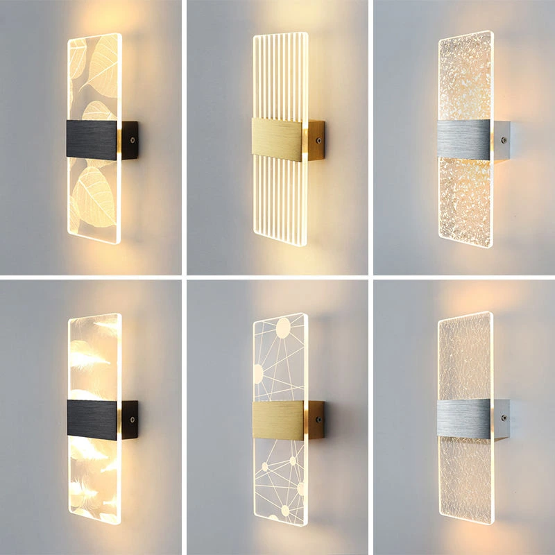 Modern Minimalist Acrylic Crystal Decorative LED Wall Light 1
