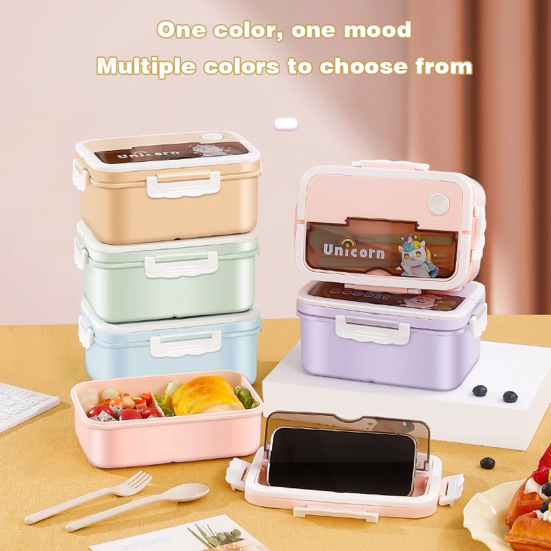 Hongxing Microwavable Bento Lunch Box Set, Microwave Heatable Office Worker Lunch Box, Mutil Compartments PP Bento Box 1