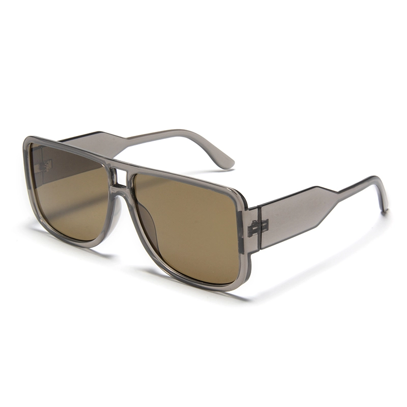 S97101 Оптовые квадратные солнцезащитные очки-авиаторы большого размера с двухцветной оправой для мужчин и женщин с защитой UV400, уличные очки в ретро-стиле 1