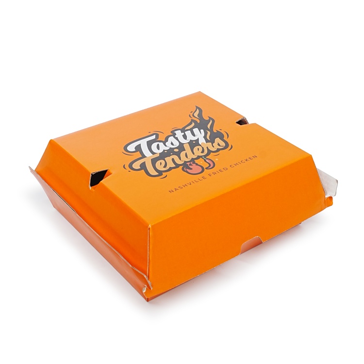 WELM Customized Logo Eco-friendly Recyclable Fast Food Take Out Hamburgers and French Fries Paper Box 5