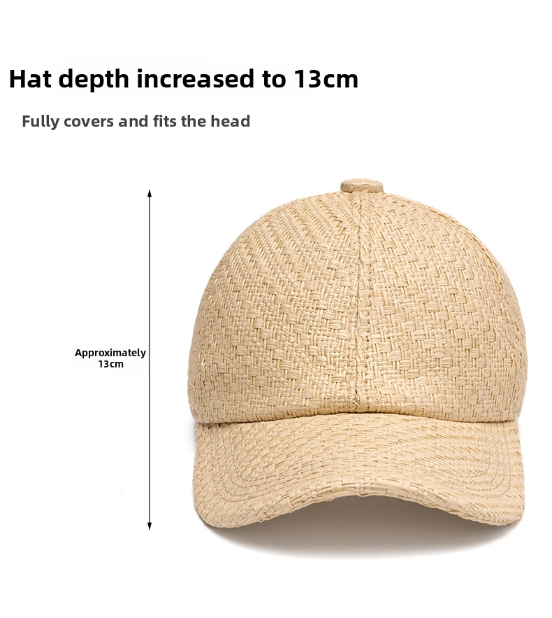 Stilvolle Strohhüte – Retro-Baseballkappen für Damen und Herren | Atmungsaktiv und vielseitig 2