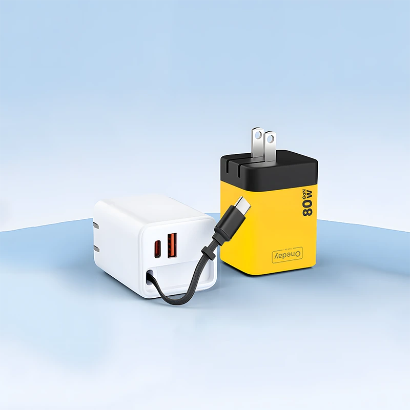 Chargeur EC08 80W GaN avec câble 1