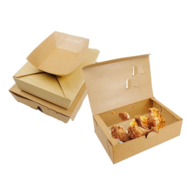 WELM eco-friendly customized recyclable kraft paper fast food salad lunch box with outer paper box 1