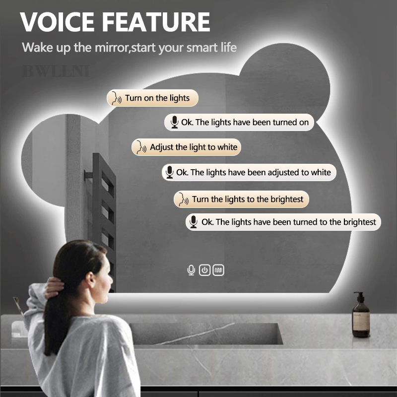 Fábrica de espejos de baño personalizados BWN Lighting 6