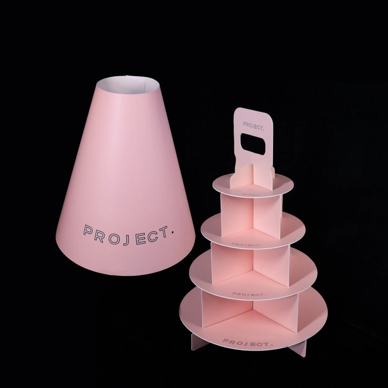 Afternoon tea cardboard cake rack portable custom cake holder 1