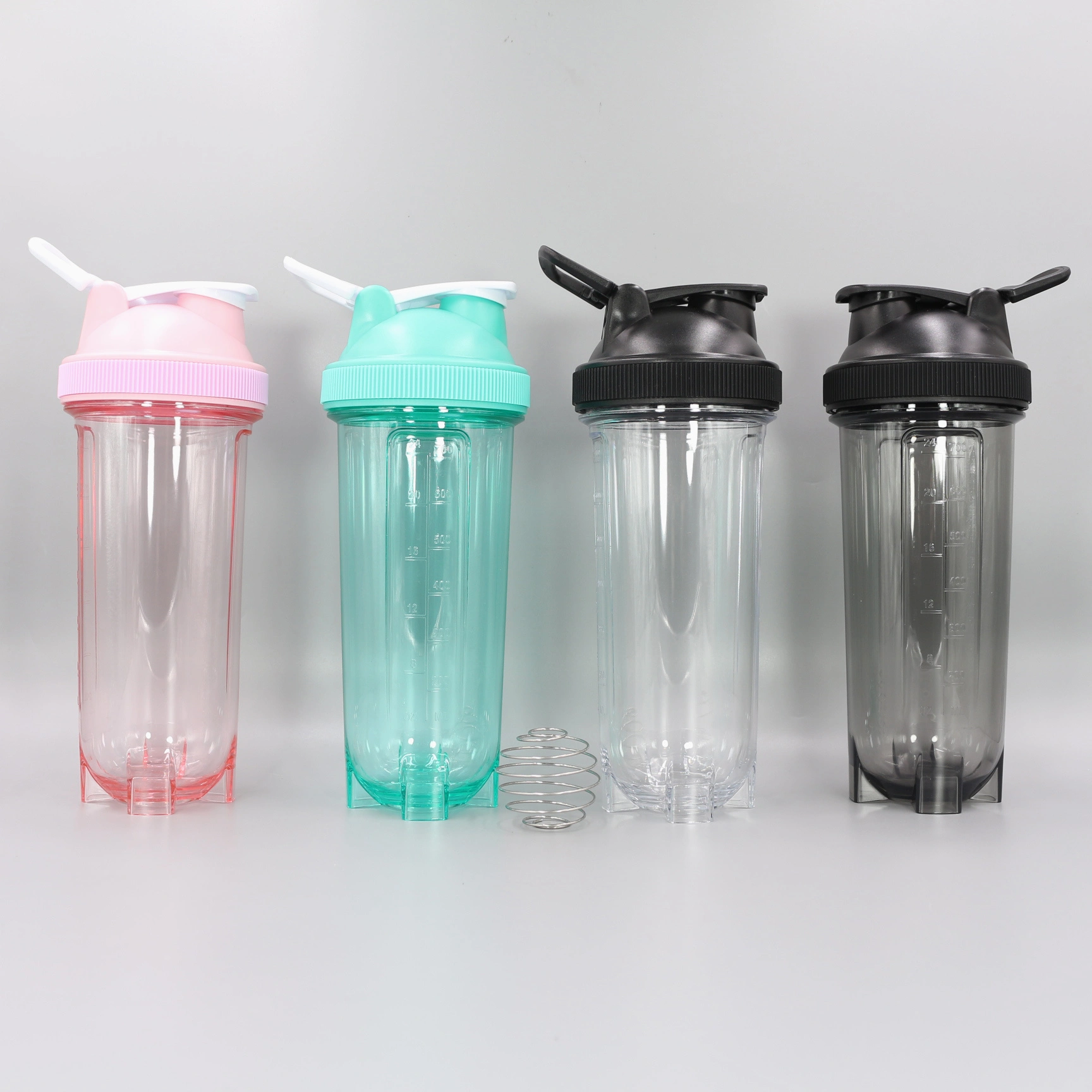 KINGLINE Novo shaker de proteína de 700ml livre de BPA com esfera misturadora de metal para esportes 1