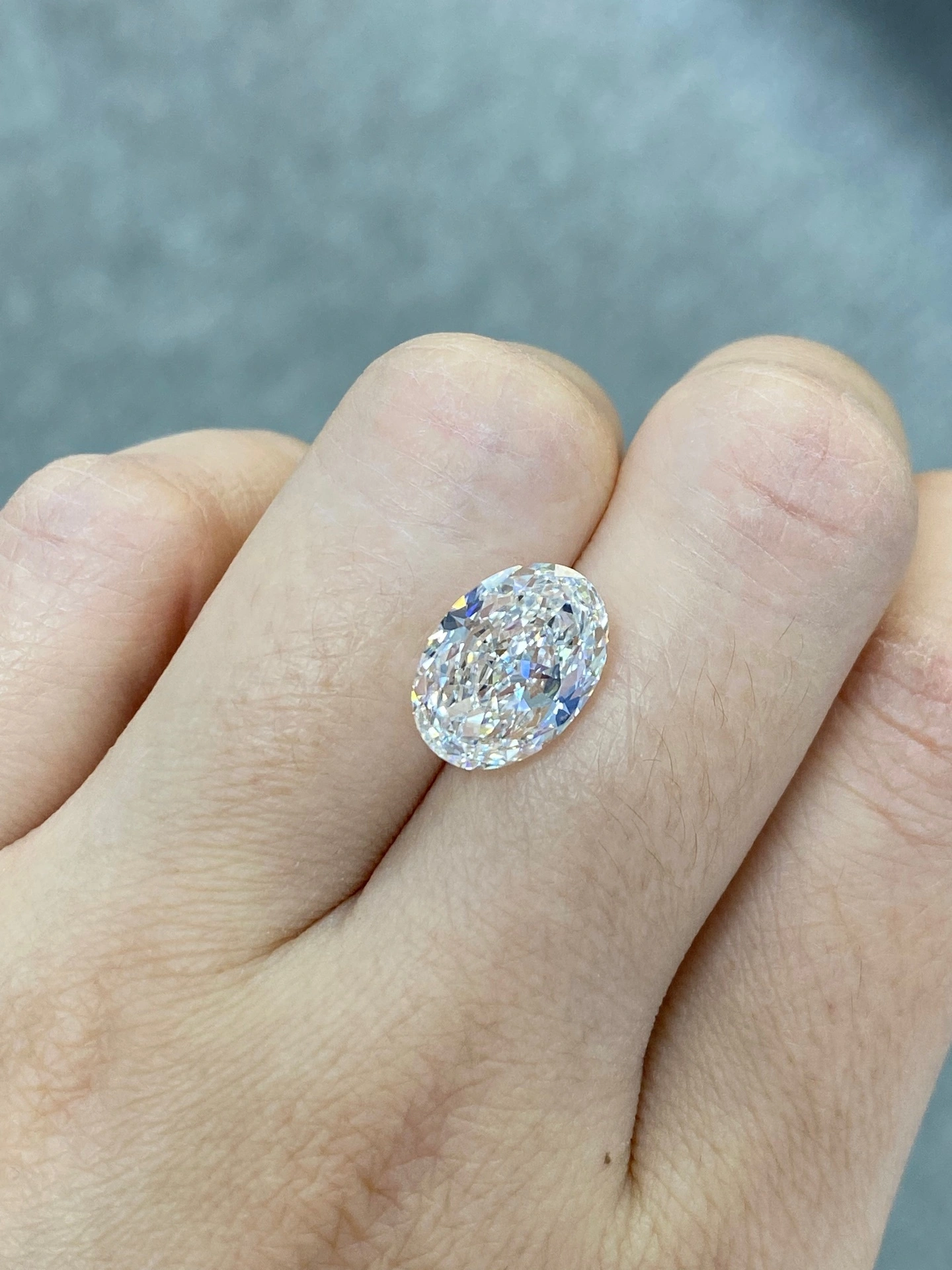 ZKZ Jewelry Fancy Shaped Oval-Cut E color VS1 Clarity Lab Grown Diamond 5.02ct With IGI Certificate 1