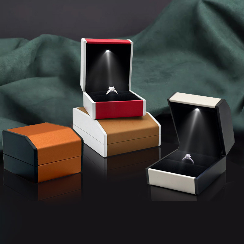 Led Earring Boxes Premium Flip-Top LED-Lit Jewelry Box | Miyang Packaging