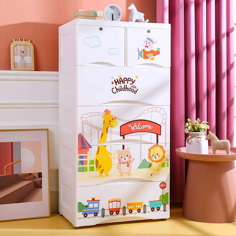 Hongxing Drawer Plastic Storage Cabinet, Large Children's Clothing Drawer Style Storage Cabinet 1