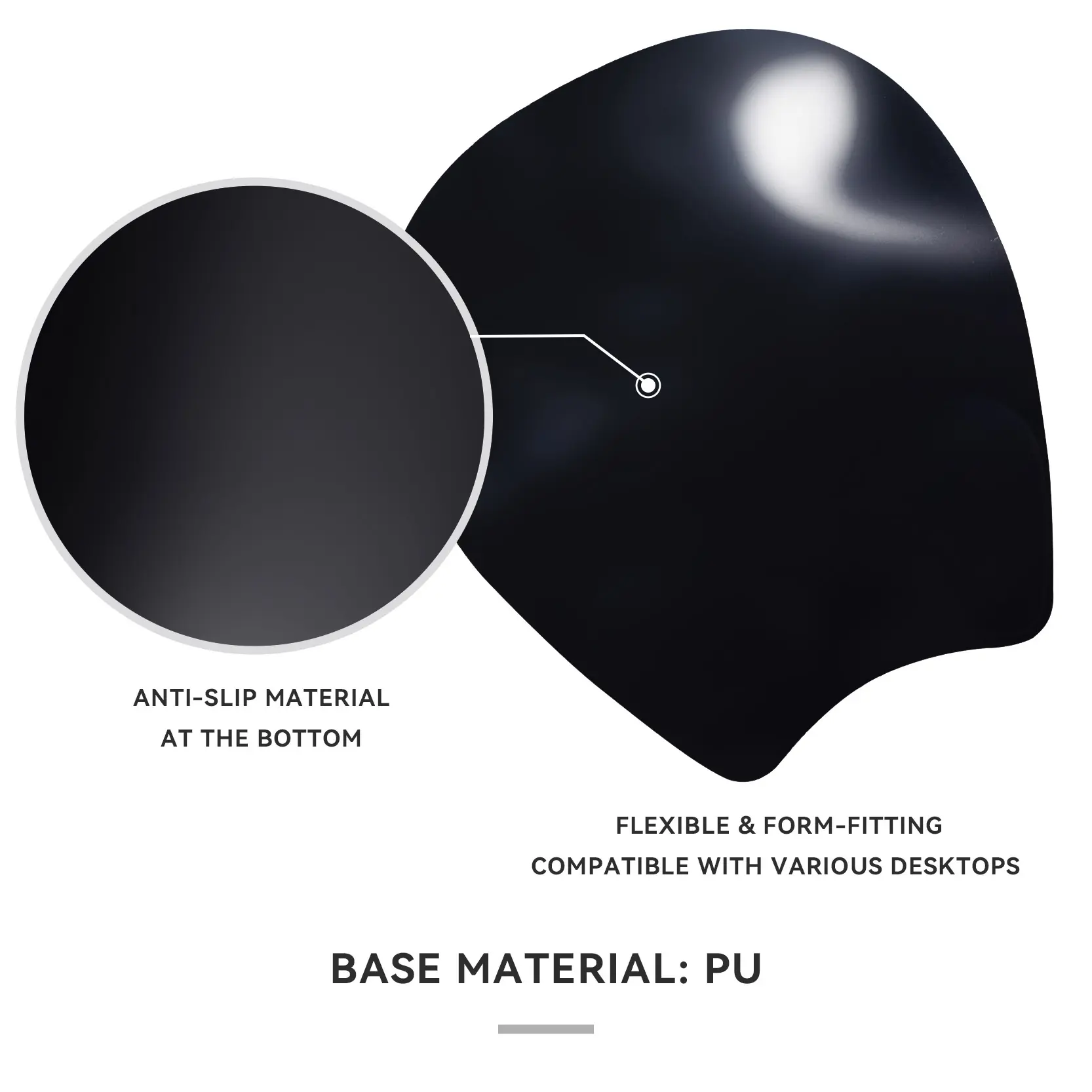 For Daily Office Work Clear Gel Mouse Pad by Kal Pads 3