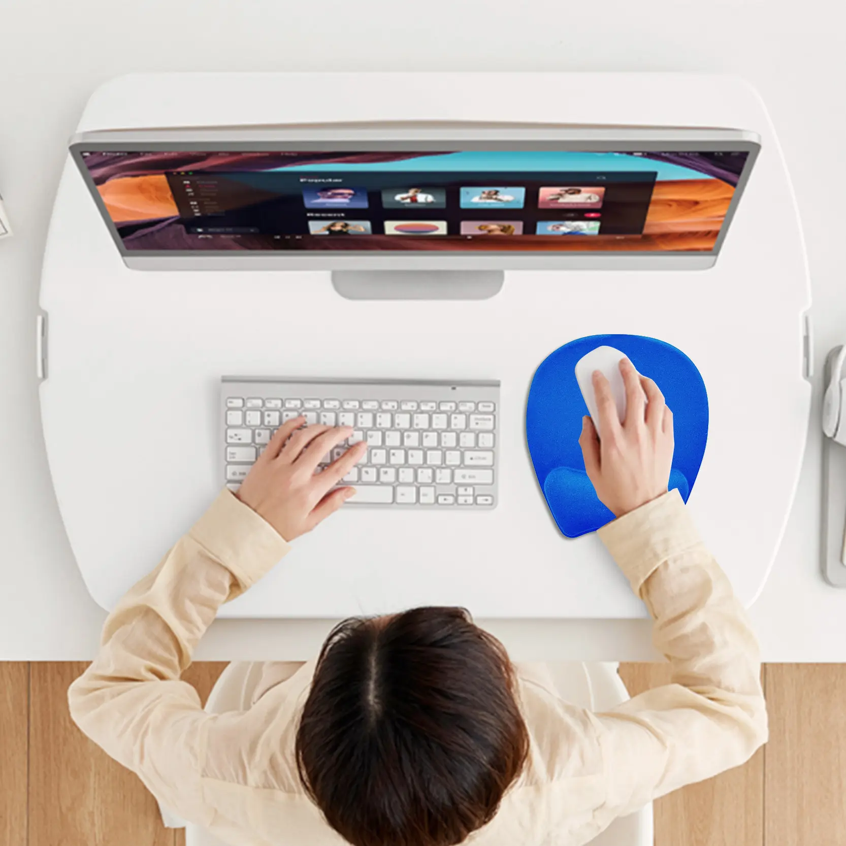 For Daily Office Work Clear Gel Mouse Pad by Kal Pads 6