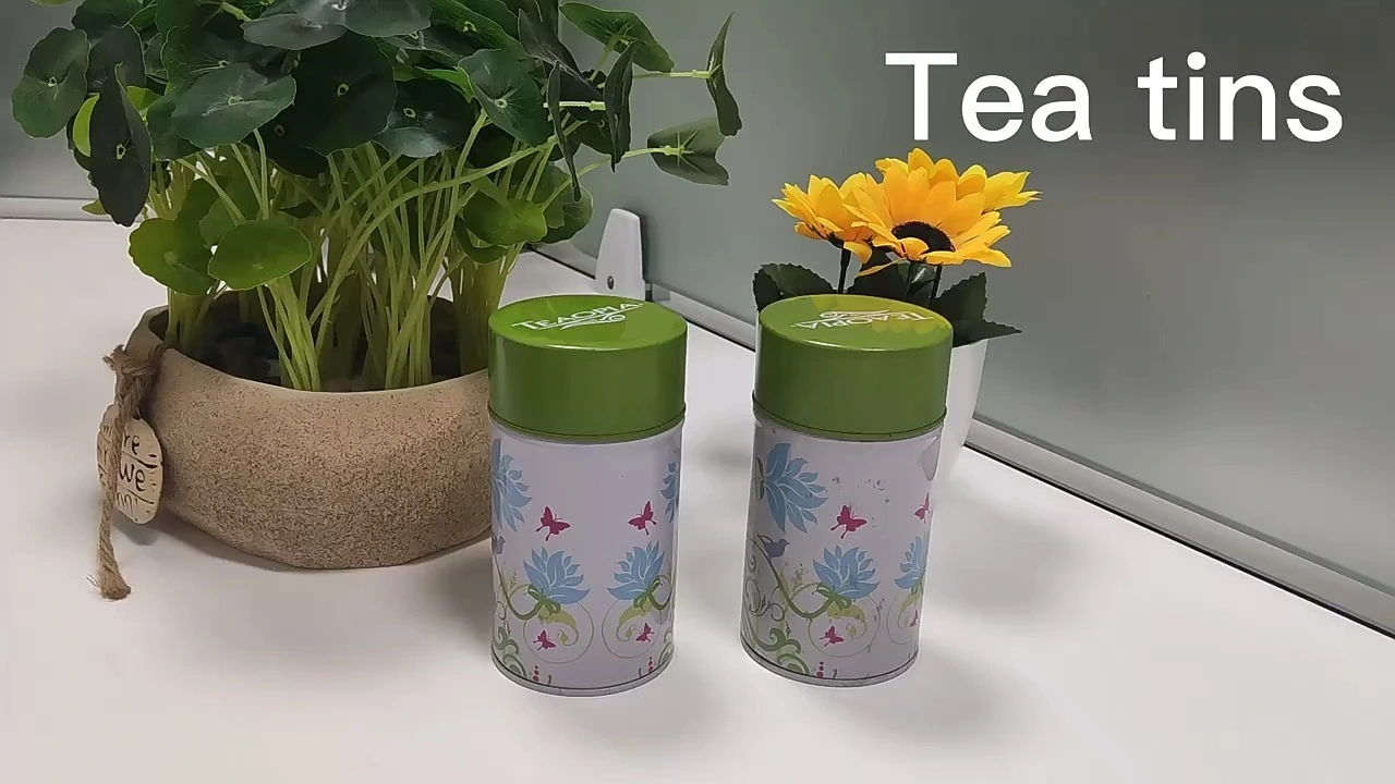 Custom printed Round tea tin  manufacturer 1