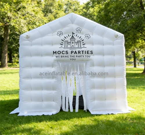 خيمة حفلات قابلة للنفخ على شكل مكعب للنادي الليلي 1