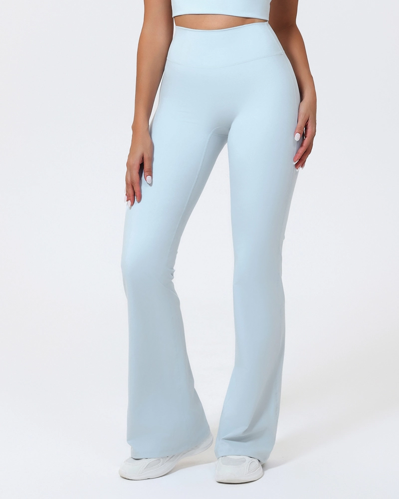 Women's Flare Leg Yoga Pants High-Waisted And Buttock-Lifting For Dance Customisable XTLBK9015 1