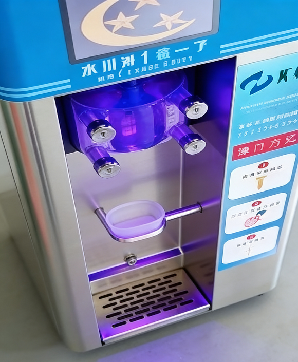 Máquina de sorvete de mesa semiautomática comercial Kaesid | Eficiente em termos de energia e durável 2