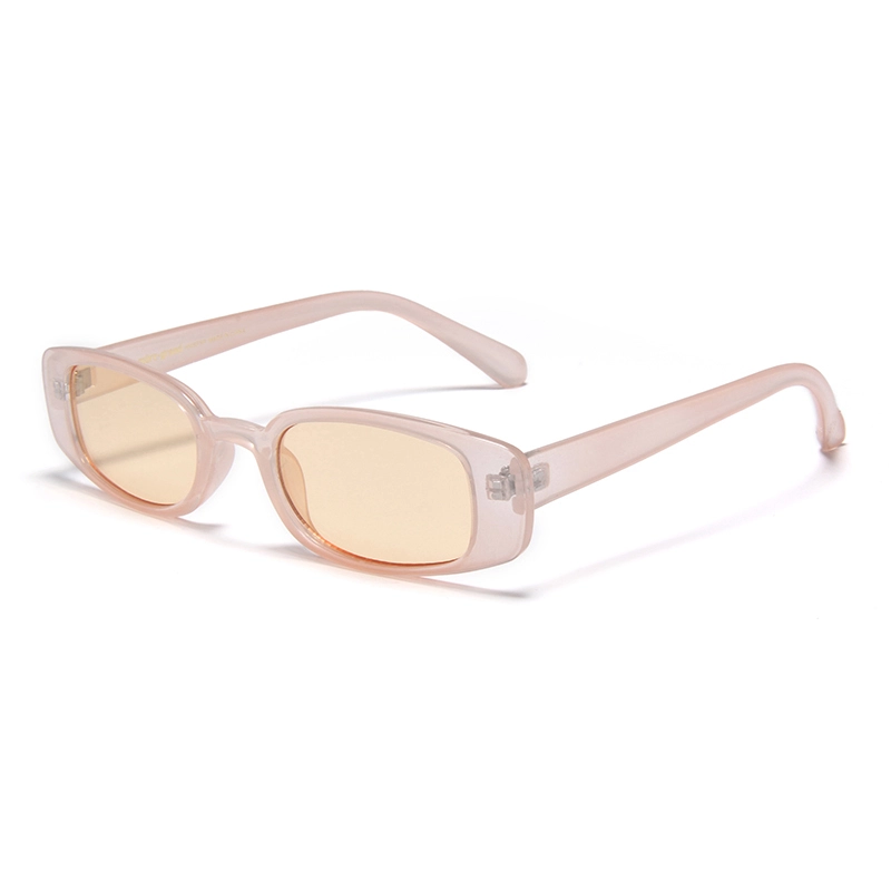 S47373 Тонкие прямоугольные солнцезащитные очки с ретро-оправой, легкие и удобные для мужчин и женщин, ретро-трендовые солнцезащитные очки 1