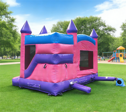 Inflatable Castle with Slide Jumping Bouncy Castle 4
