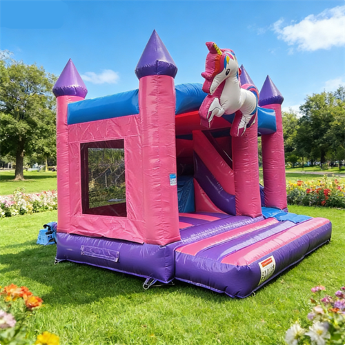 Inflatable Castle with Slide Jumping Bouncy Castle 2