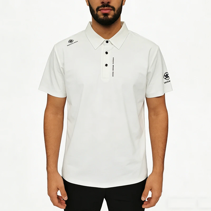 Men's Comfortable Short Sleeve Polo Shirt for Golf Performance 1