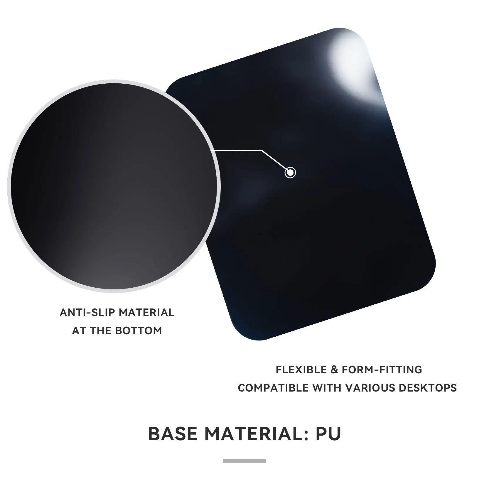 Gel Wrist Mouse Pad - for General Office Work - Kal Pads 3