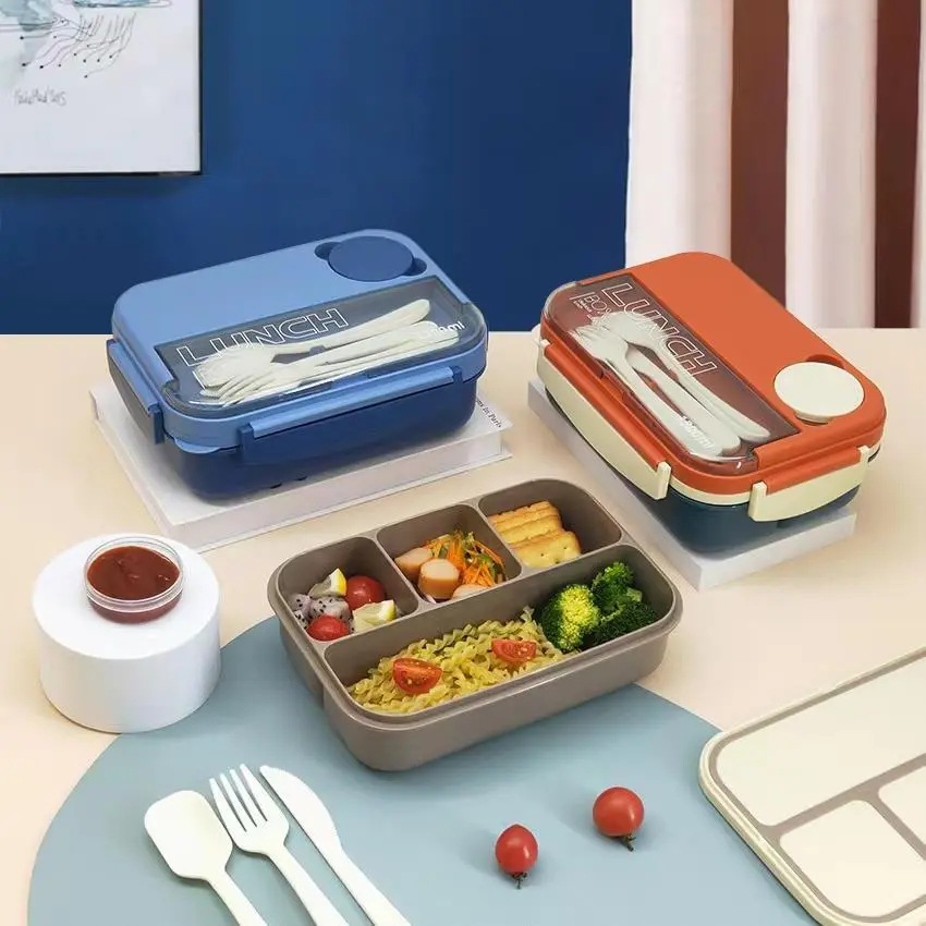 HongXing Hot Food Storage Container,Lunch Box With Spoon & Fork & Knife 1