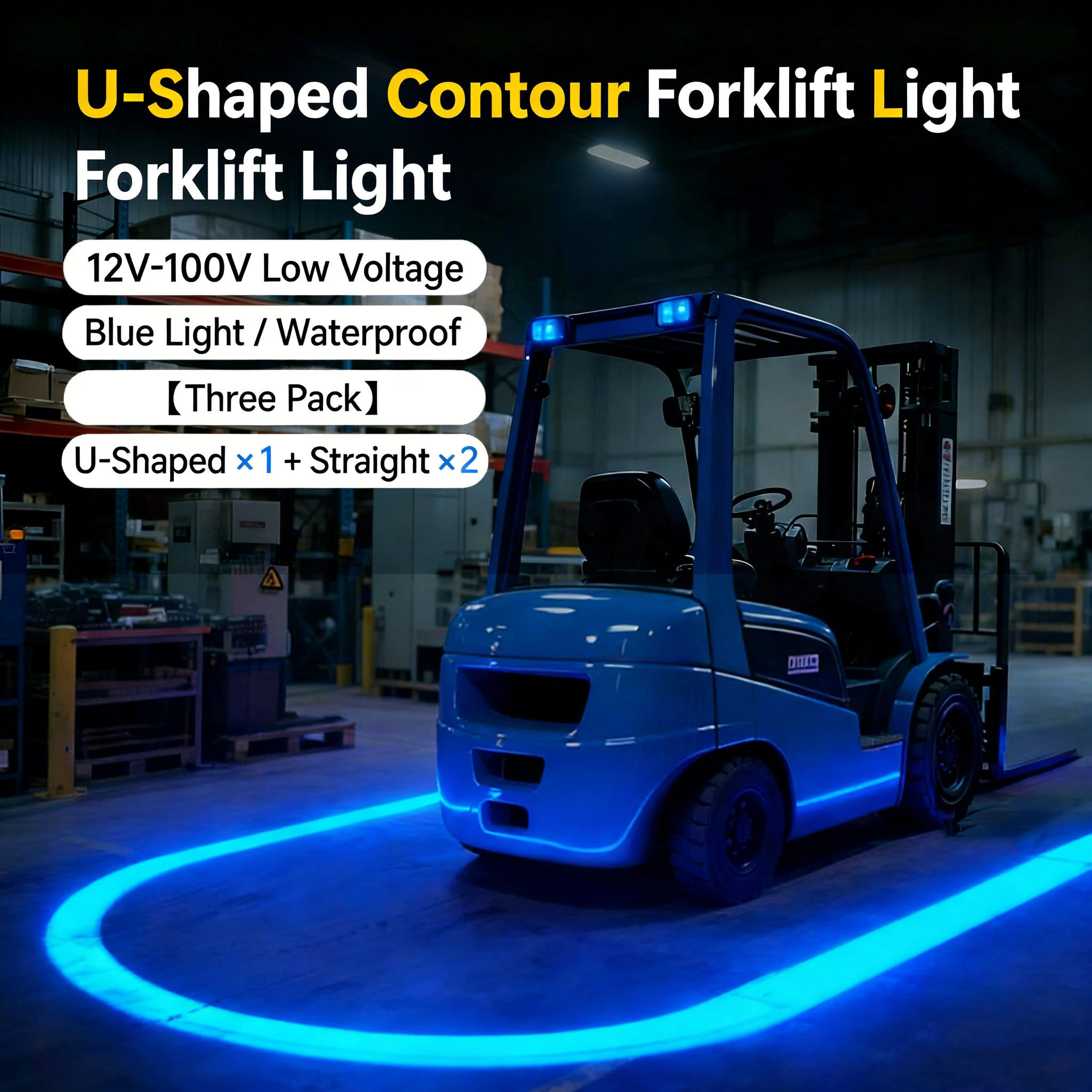 Luz de carretilla elevadora de contorno en forma de U 1