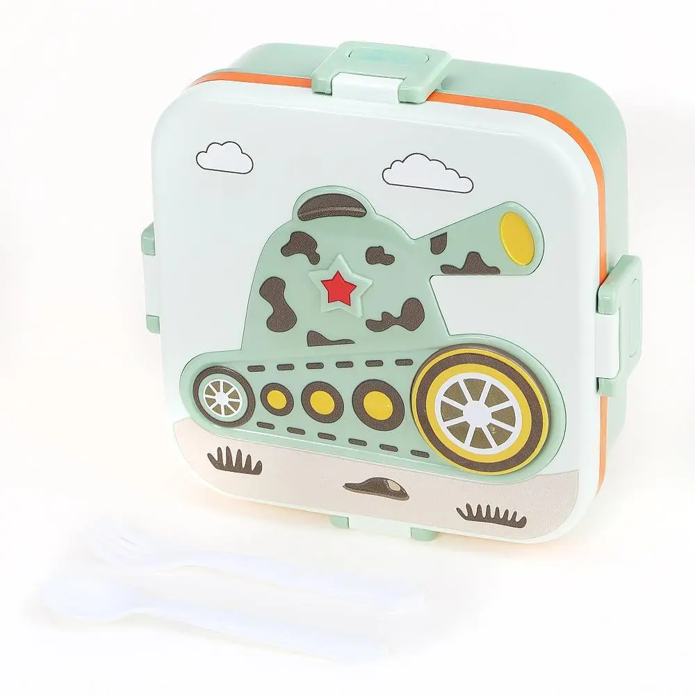 HongXing Hot Lunch Box For Kids,Cartoon Tank Lunch Box 1