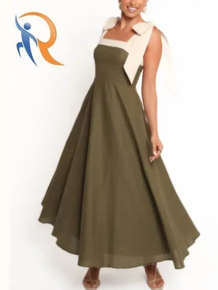 فستان أوليندا متوسط ​​الطول 1