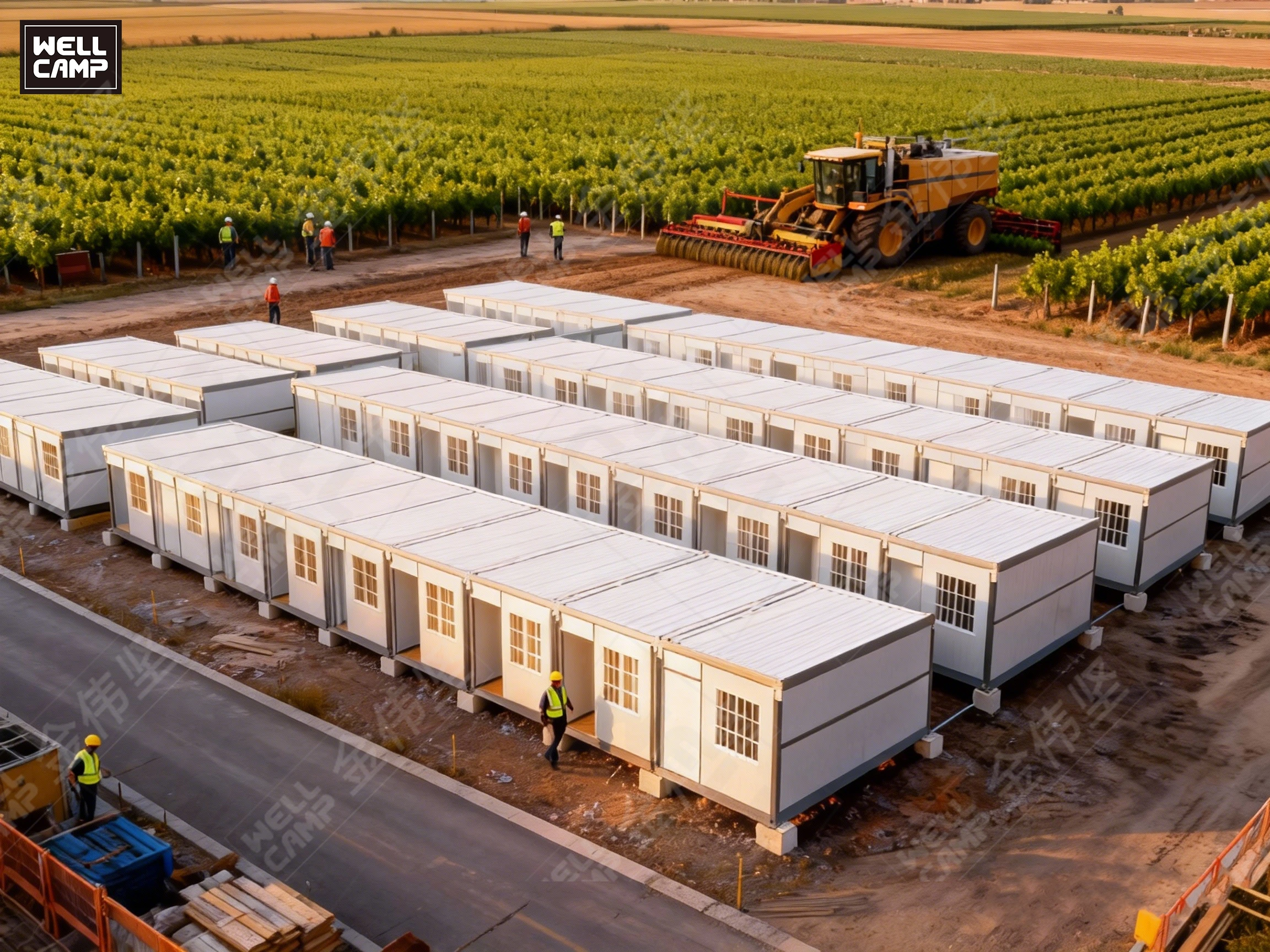 Folding Container House for Plantation Camps – Efficient Workforce Accommodation 1