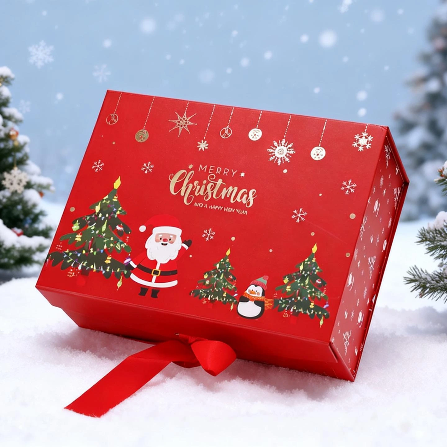 Рождественская подарочная коробка