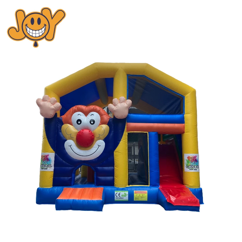 Clown-Themed Blow Up Games Combo – Bounce House & Slide for Party Fun For Sale 1