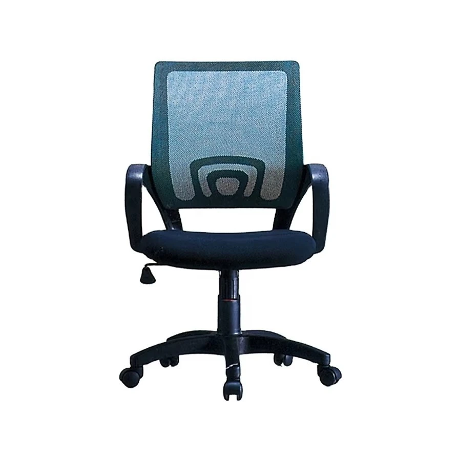 Modern Black Net Fabric Office Chair with Armrest and Wheels Height Adjustable Computer Chair 1