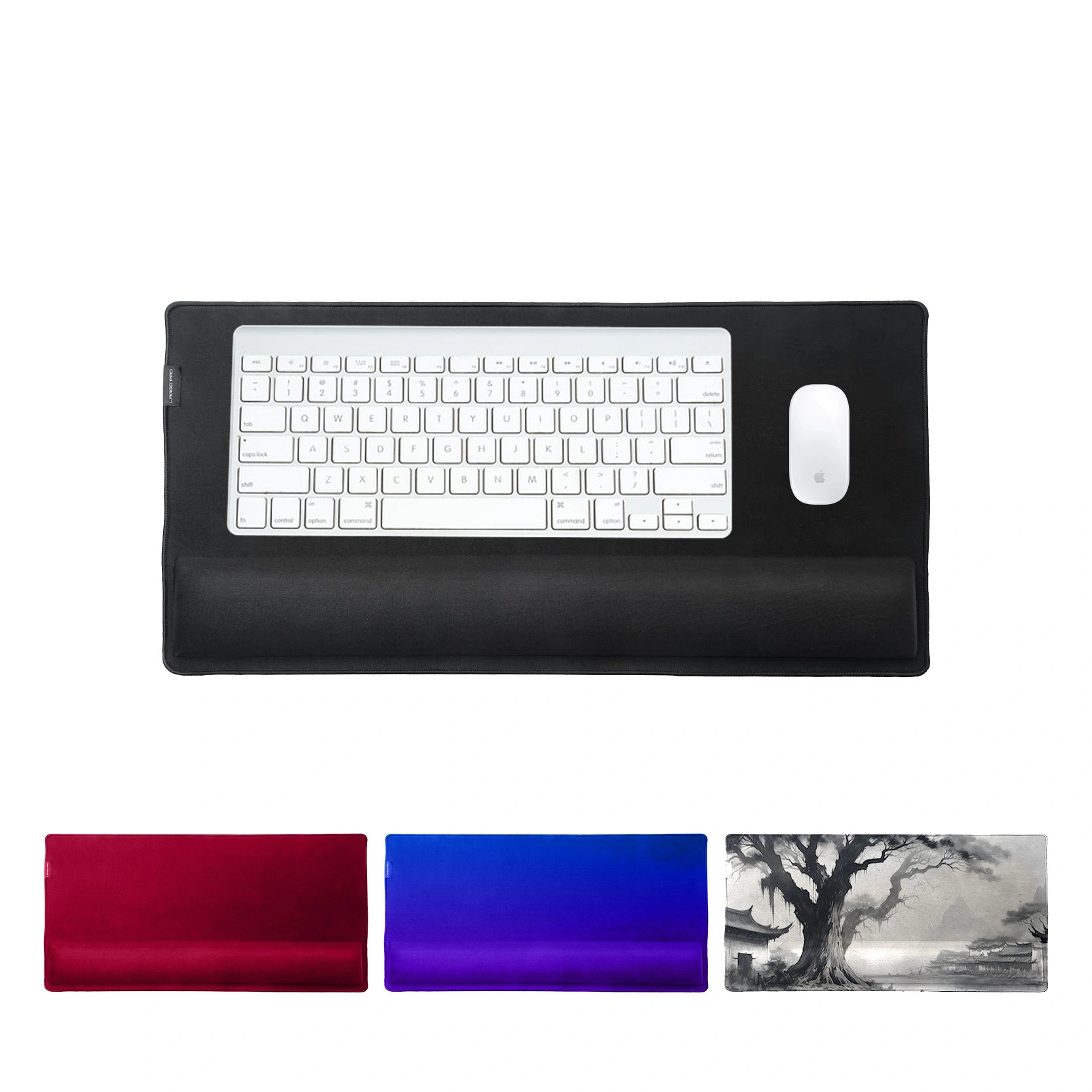 KLJ-5056F XXL Mouse Pad with Memory Foam Wrist Rest 715×420×25mm | Giant Surface with Ergonomic Support for Gaming & Office 1