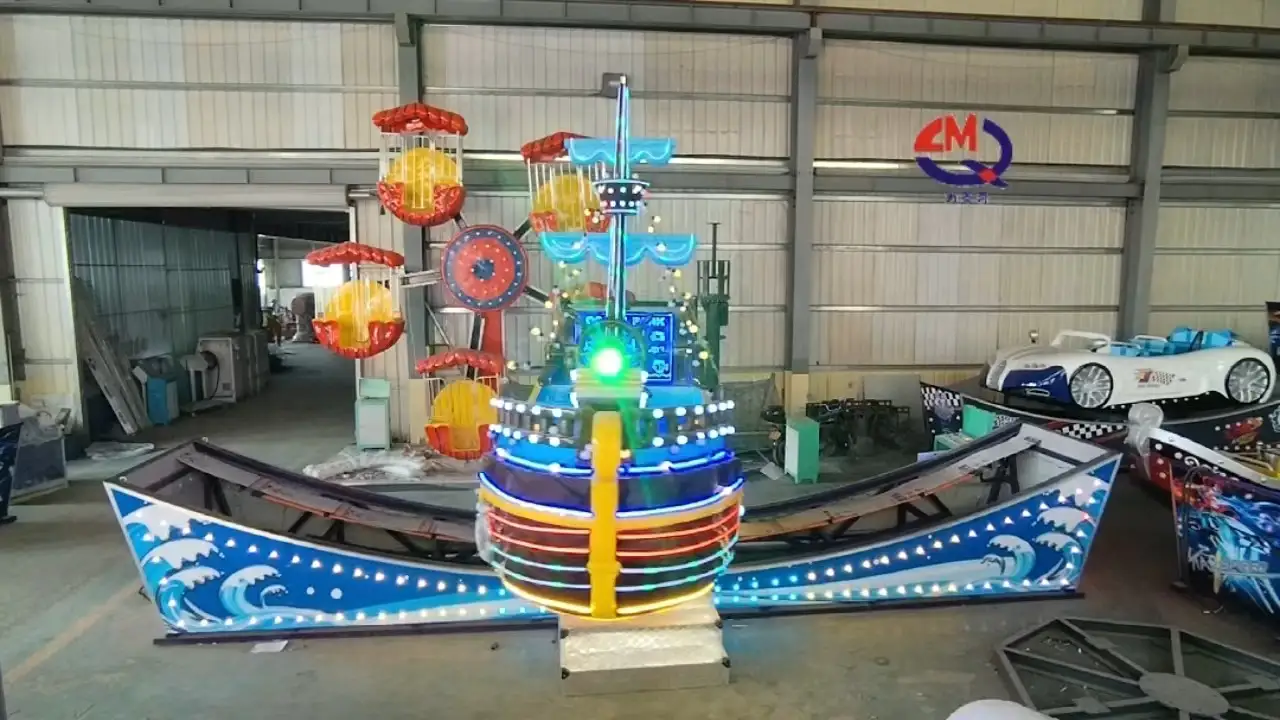 Морской аттракцион «Корабль-качели в пиратской тематике»: динамичное морское приключение. 1