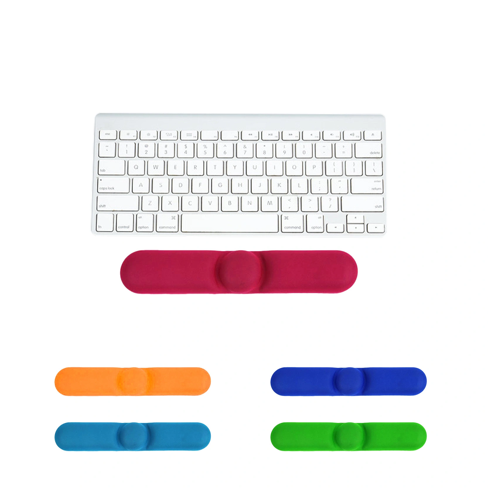 KLJ-5037 Office Keyboard Wrist Rest | Classic Gel Cushion with Round Dot Design *330×60×20mm Three-Part Ergonomic Design for Laptop & Computer Typing* 1