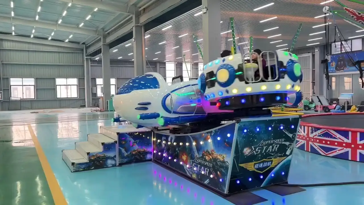 SEAMA Super Speed ​​Fighter: Двухпетлевой научно-фантастический аттракцион-качели 1