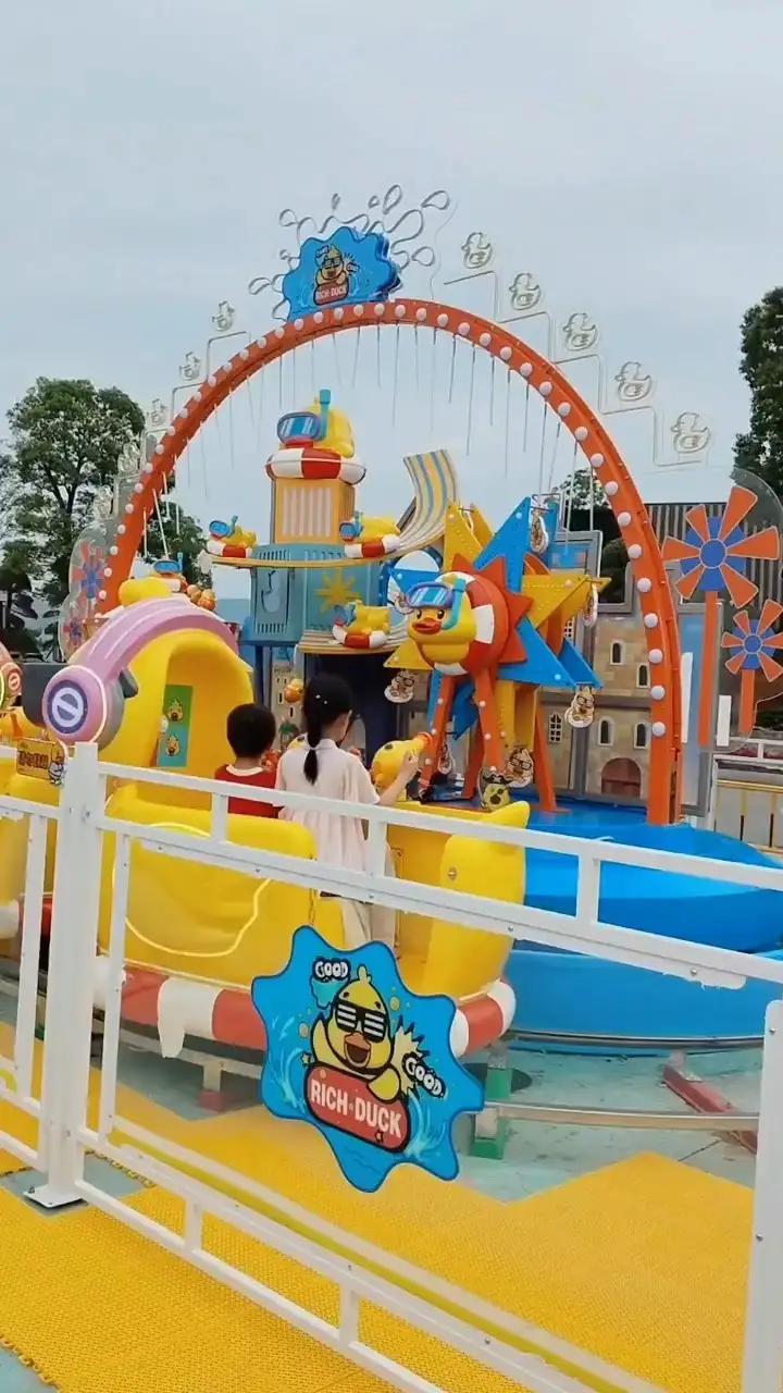 B.Duck Tycoon Duck: Whimsical Themed Track Amusement Ride 1