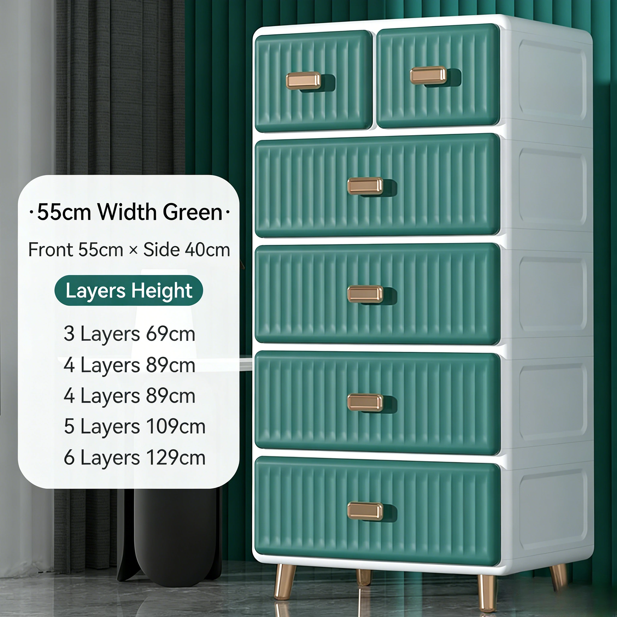 HongXing Storage Cabinet,Striped Storage Cabinet 1