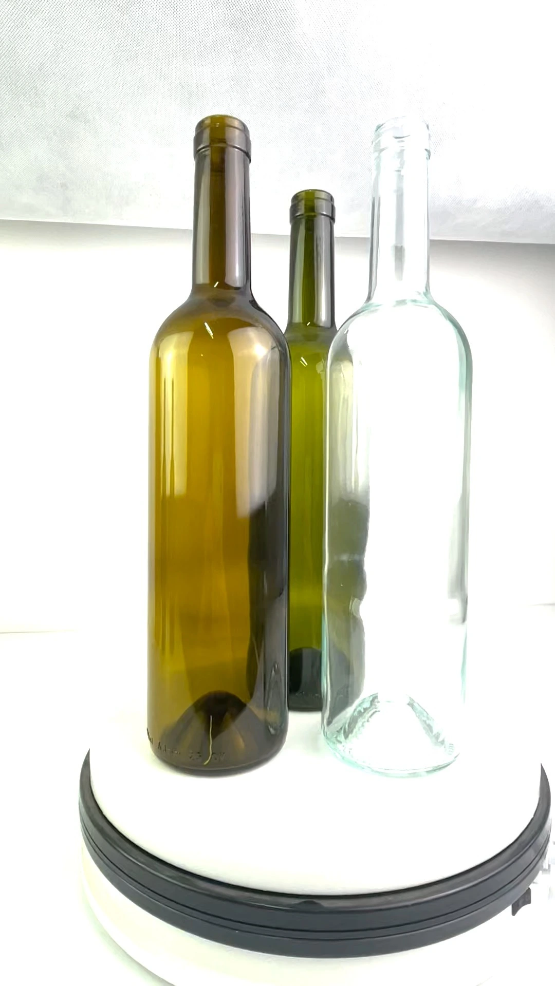 750ml empty glass Bordeaux bottle 1