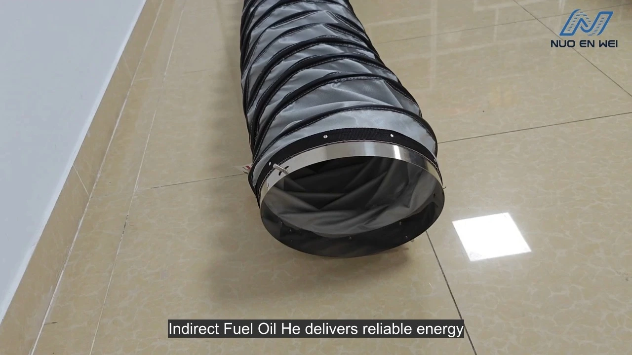 Conduits flexibles isolés haute résistance pour chauffages diesel – Conduits d'air haute température, 80 mm à 1000 mm, longueurs 3,6 m / 7,6 m 1