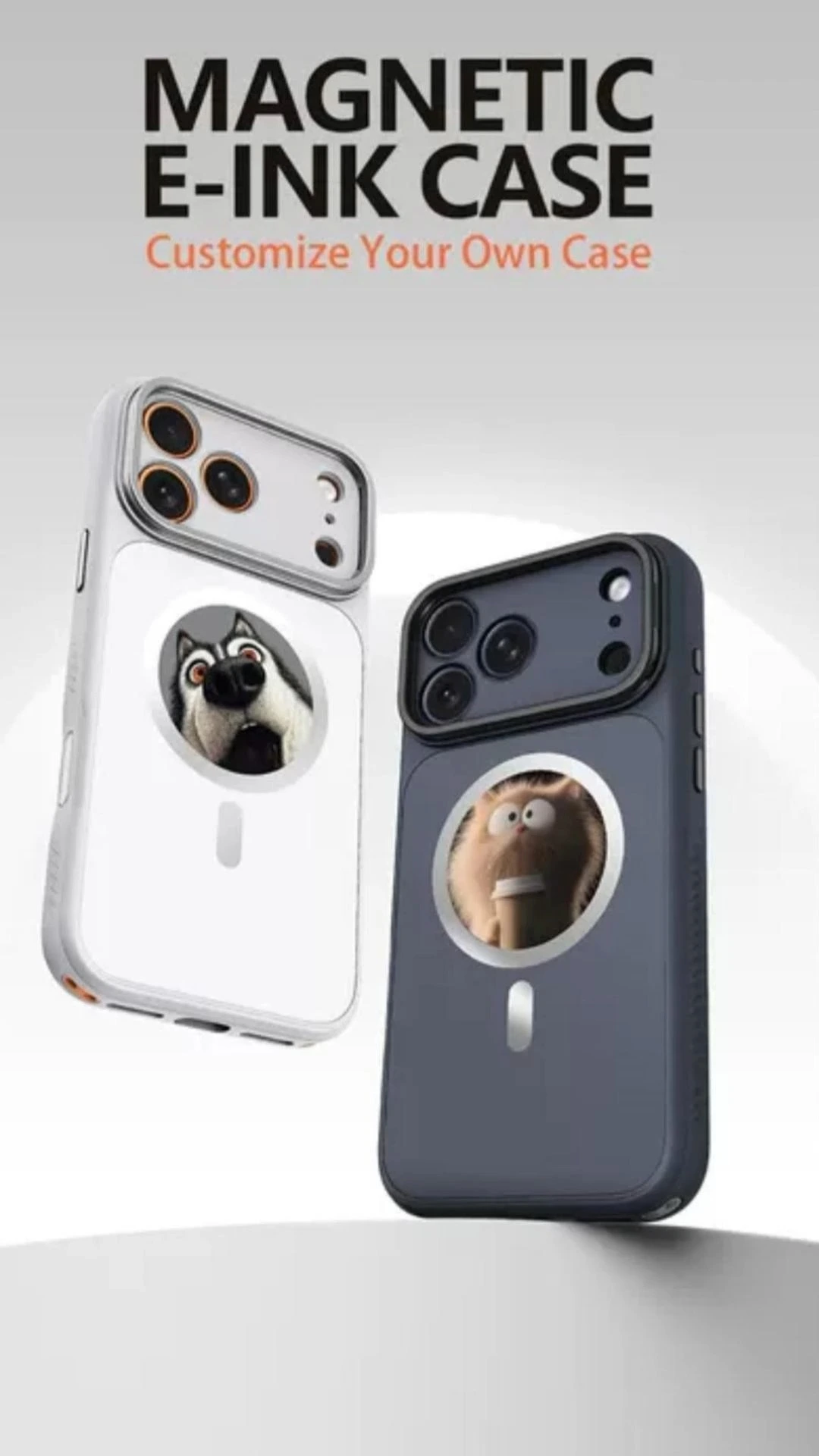 جراب حبر عالي الدقة 2025 لهاتف iPhone 17 مع غطاء مغناطيسي مقاوم للماء بمعيار IPX8 وتقنية NFC وحامل وزر التقاط بتقنية الذكاء الاصطناعي لهاتف iPhone 17 Pro Max 1