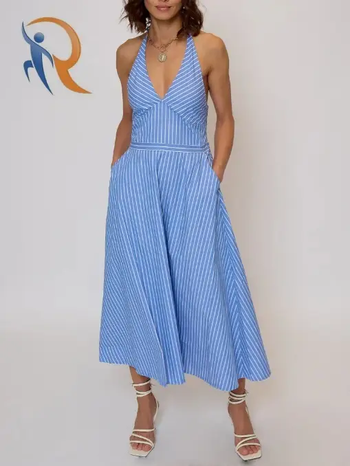 KIRA HALTER SHIRT DRESS 1